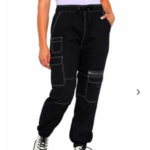 Hi Contrast Carpenter Cargo Jogger Pants
